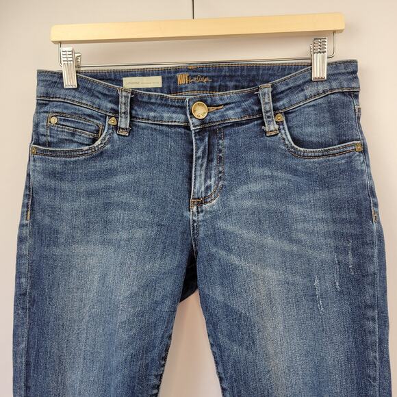 Kut from the Kloth Catherine Boyfriend Jeans Medium Wash Size 4P - Picture 2 of 14